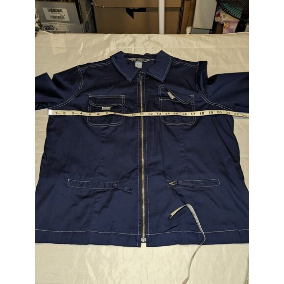 Koret Women's Size Large Full Zip Denim Wash Color Jacket - Picture 7 of 10